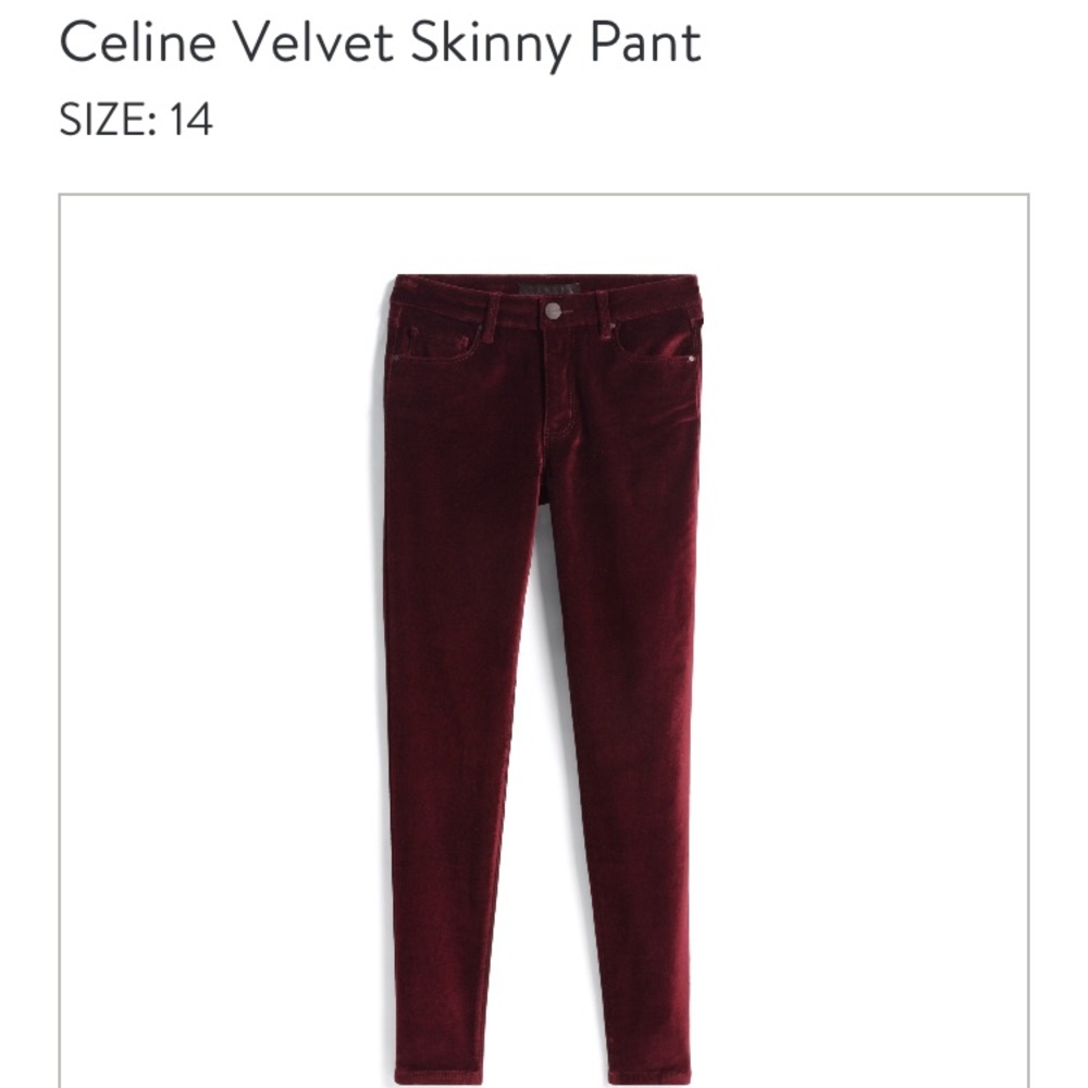 Burgundy Velvet Pants